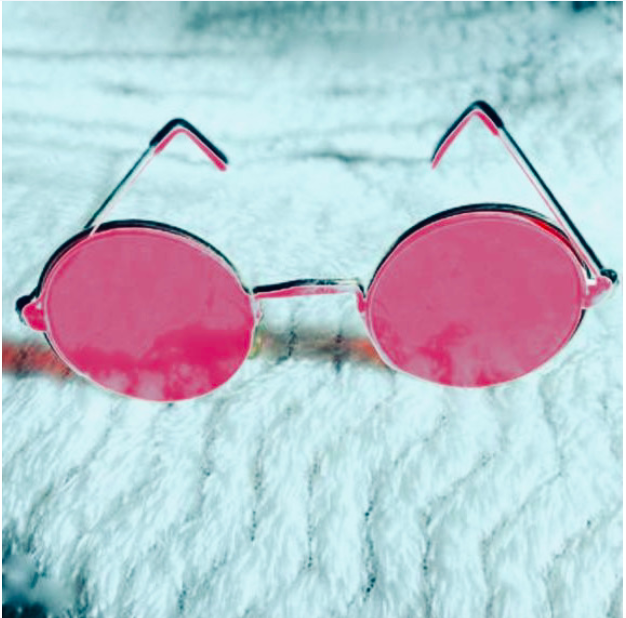 roze bril
